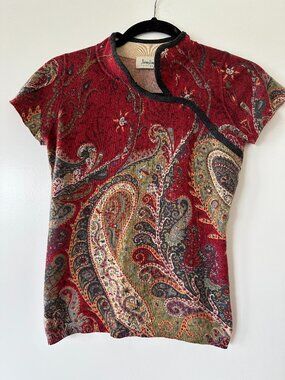 Cashmere Paisley Sweater, Neiman Marcus